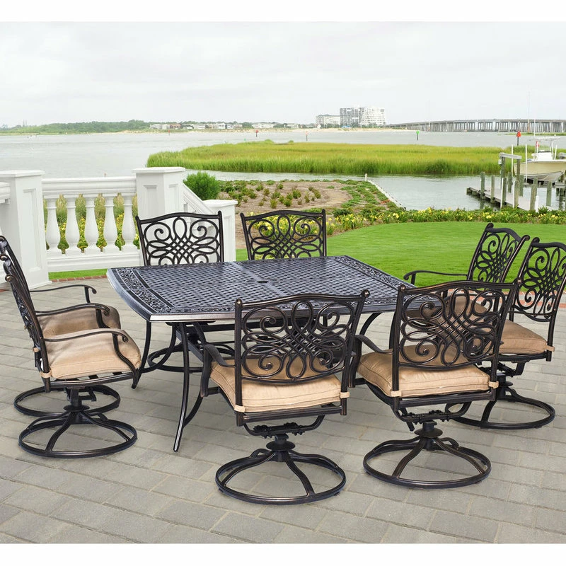 Buy ๐ Hanover Traditions 9-Piece Square Dining Set With Swivel Chairs ๐ฅฐ - Image 5