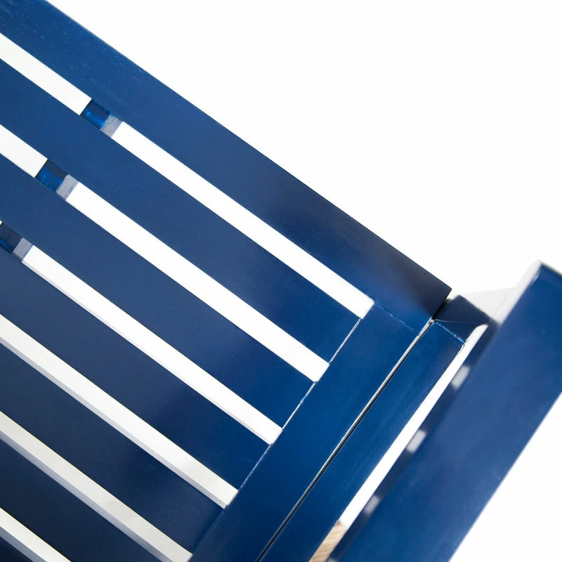 Best deal ✔️ GDFStudio GDF Studio Lola Outdoor Acacia Wood Bench, Navy Blue 👏 - Image 9