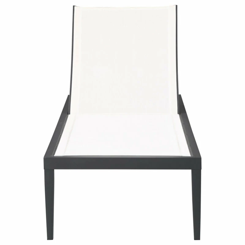 Brand new ๐ Meridian Furniture Nizuc Outdoor Patio Chaise Lounge Chair, Off-White Resilient Mesh Waterproof Fab ๐ฏ - Image 9