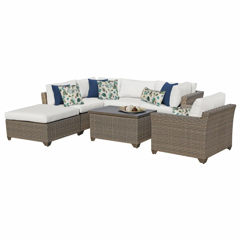Top 10 ⌛ TKClassics Monterey 7 Piece Outdoor Wicker Patio Furniture Set 07d 🎁
