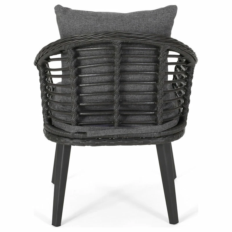 Deals ๐ฅฐ GDFStudio Madison Outdoor Wicker Club Chairs With Cushions, Set Of 2, Gray/Black ๐ - Image 4