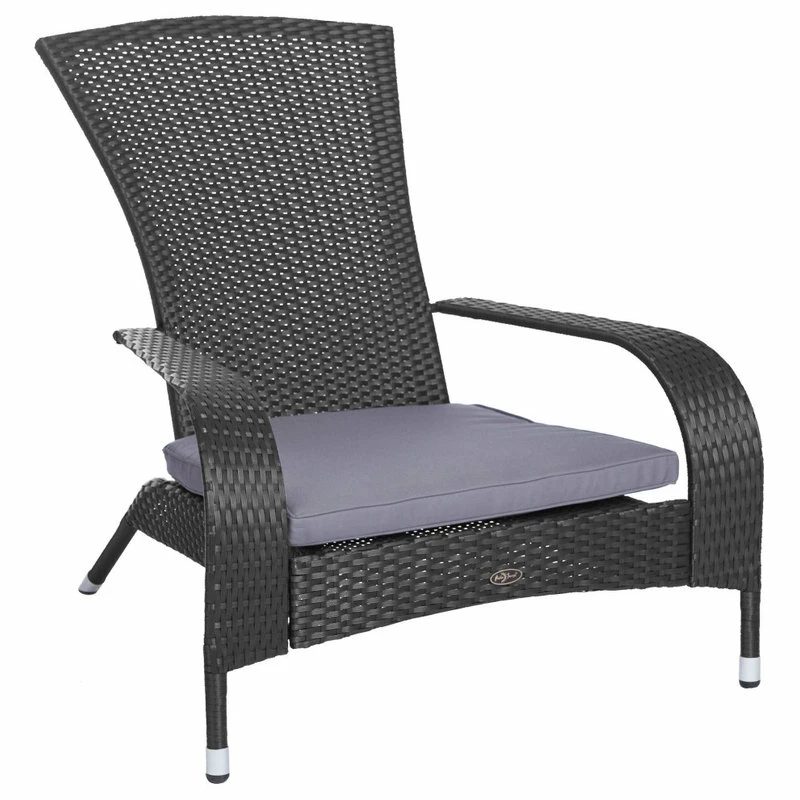 Outlet 🥰 Fire Sense Black Coconino Wicker Chair 😀 - Image 2