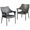 Brand new 🥰 GDFStudio GDF Studio Alameda Outdoor Gray Wicker Chairs, Set Of 2 ⭐