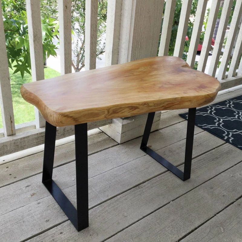 Best Pirce โ๏ธ Greenage Cedar Roots Bench Stool With Flat Iron Legs, Cedar, 27.5"x14"x17.4" ๐ฅ - Image 8