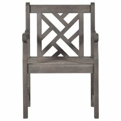 Flash Sale ๐คฉ Vifah Renaissance Hand-Scraped Acacia Patterned Back Outdoor Armchair ๐