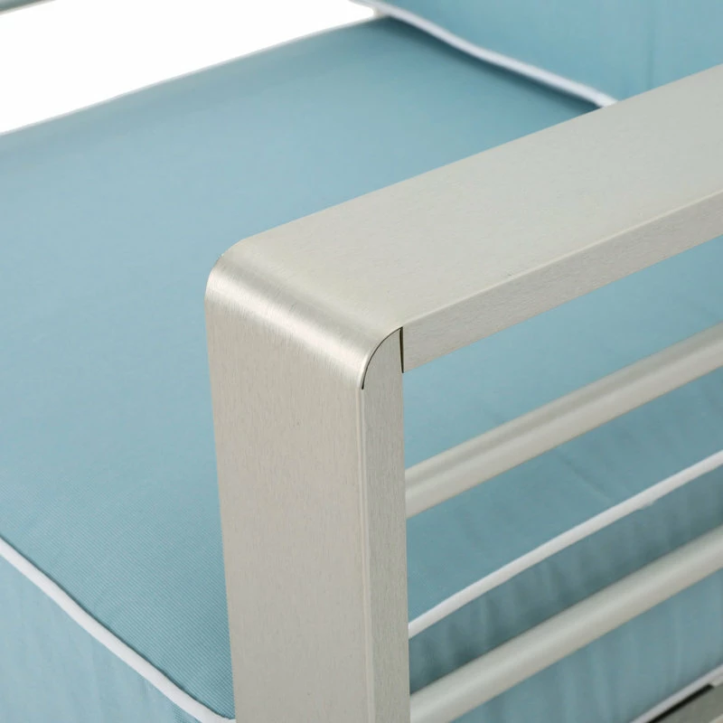 Deals ๐ GDFStudio GDF Studio 4-Piece Crested Bay Outdoor Silver Aluminum Framed Chat Set ๐ - Image 9