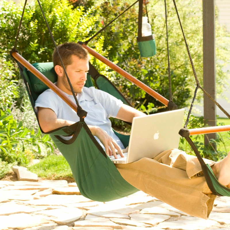 Budget ๐งจ King's Pond Enterprises Hammaka Hammocks Original Hanging Air Chair, Midnight Blue, Wood โ - Image 11