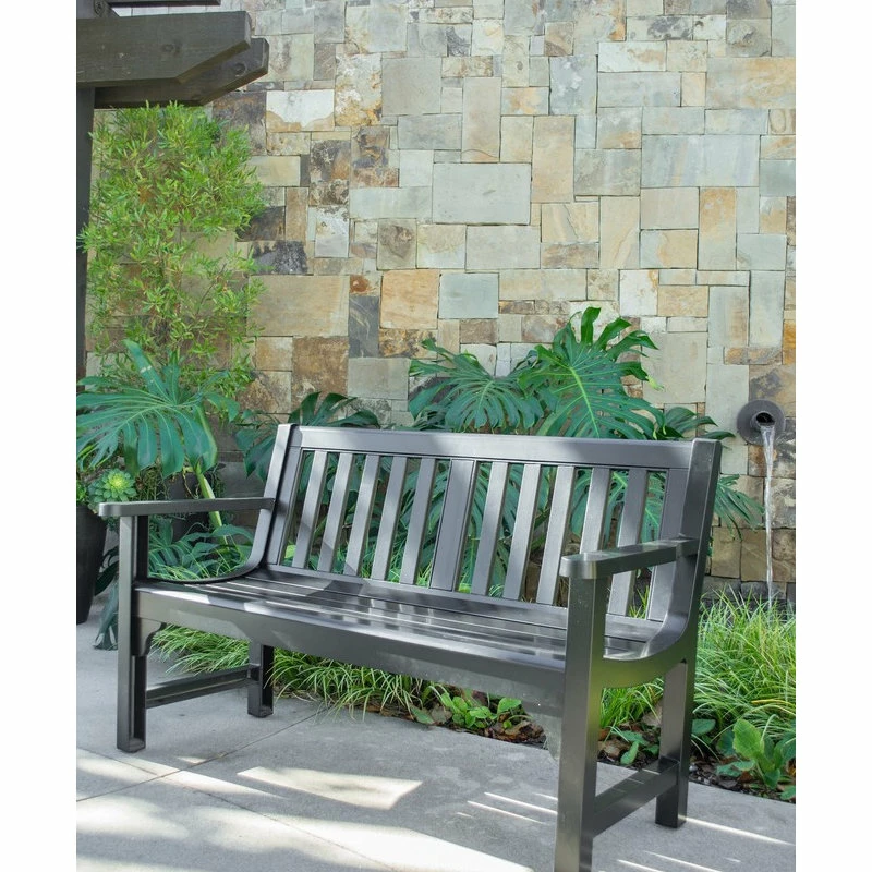 Cheap ๐ Innova Hearth And Home Charleston Bench In Semi-Matte Black ๐คฉ - Image 3