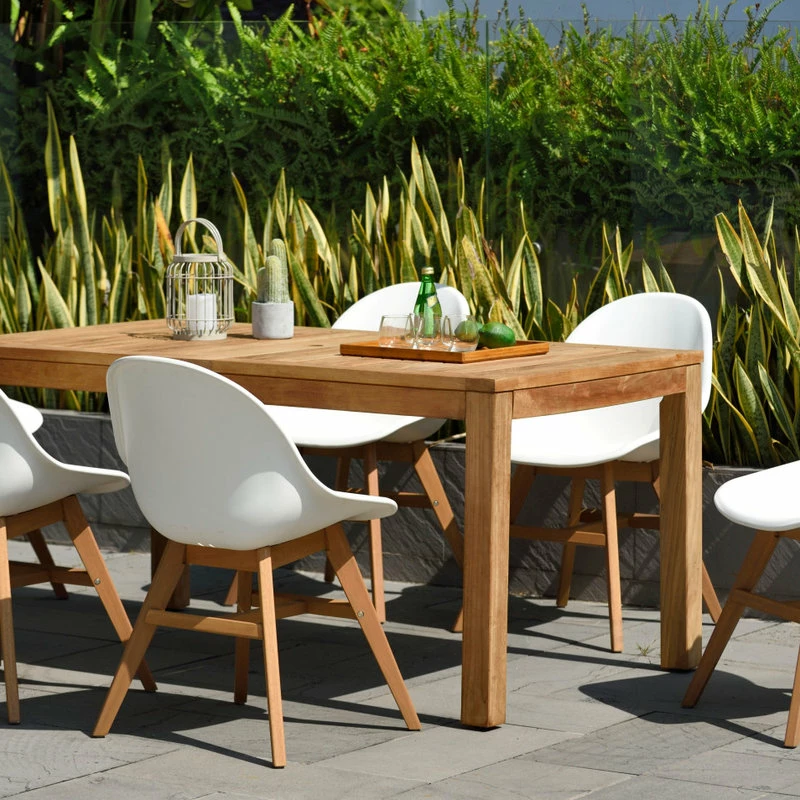 Cheap ๐ Amazonia Charlotte 7-Piece Patio Side Chair And Dining Set, Teak Wood ๐ - Image 3