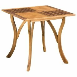 Hot Sale โจ GDFStudio GDF Studio Baia Outdoor Patio Square Acacia Wood Table ๐ฏ