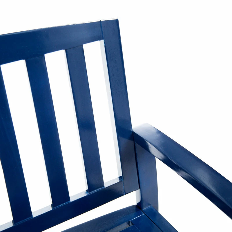 Best deal ✔️ GDFStudio GDF Studio Lola Outdoor Acacia Wood Bench, Navy Blue 👏 - Image 10