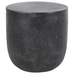 Best Pirce โ๏ธ GDFStudio Akin Outdoor Lightweight Concrete Side Table, Matte Black ๐ฅฐ