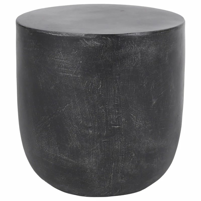 Best Pirce ✔️ GDFStudio Akin Outdoor Lightweight Concrete Side Table, Matte Black 🥰