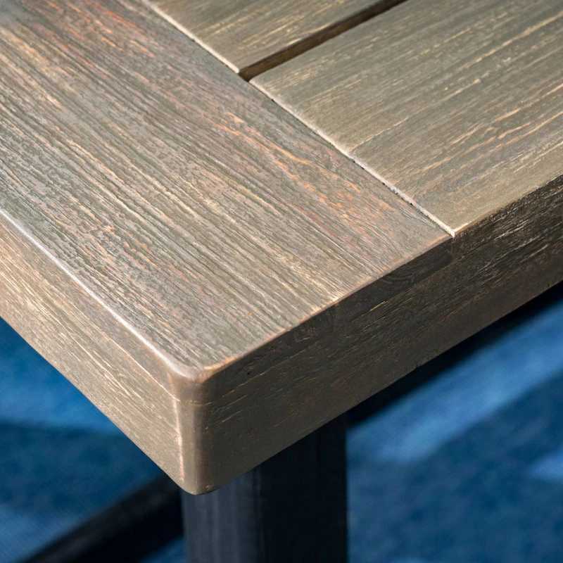 Buy ๐ GDFStudio GDF Studio Toby Outdoor Acacia Wood Dining Table, Sandlblast Gray /Black ๐ฅ - Image 6
