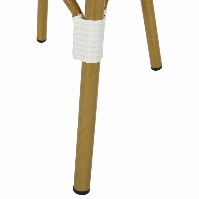 Best reviews of 🤩 GDFStudio Bronson Outdoor French Bistro Chair, Set Of 2, Blue/White/Bamboo Print Finish 🔥 - Image 8