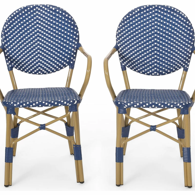 Cheap ๐ฅฐ GDFStudio Groveport Outdoor Aluminum French Bistro Chairs (Set Of 2) ๐ฅฐ - Image 2