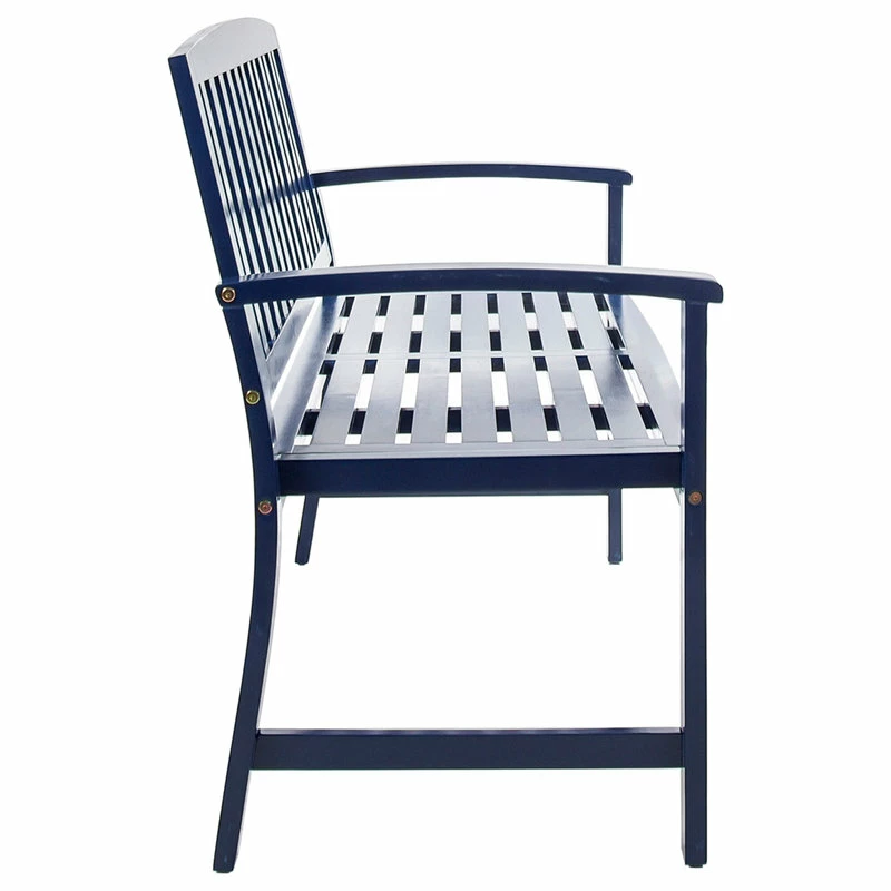 Best deal ✔️ GDFStudio GDF Studio Lola Outdoor Acacia Wood Bench, Navy Blue 👏 - Image 5