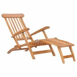 Buy ๐ Chic Teak Inc. Teak Wood Titanic Outdoor Patio Steamer Chair Made From A-Grade Teak Wood ๐คฉ
