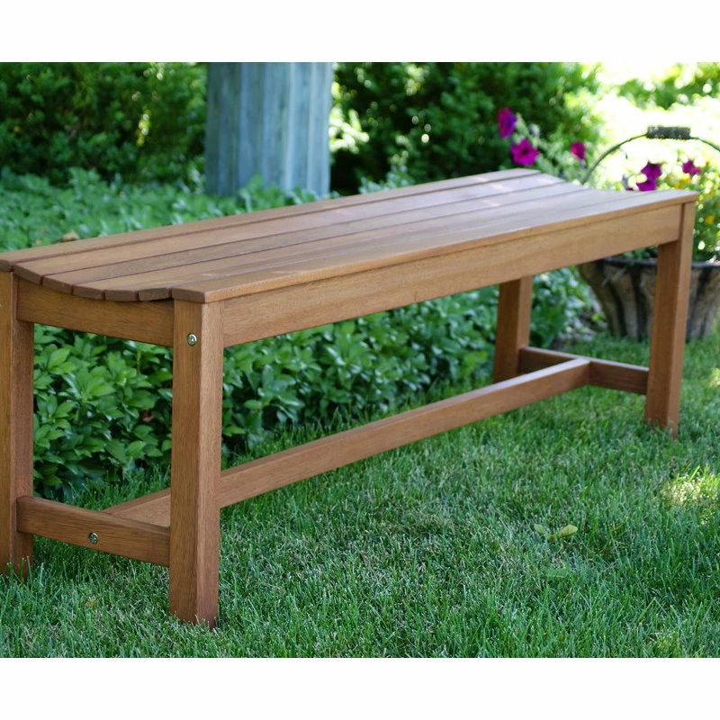 Flash Sale 😉 Outdoor Interiors Eucalyptus Backless Bench 🛒 - Image 4