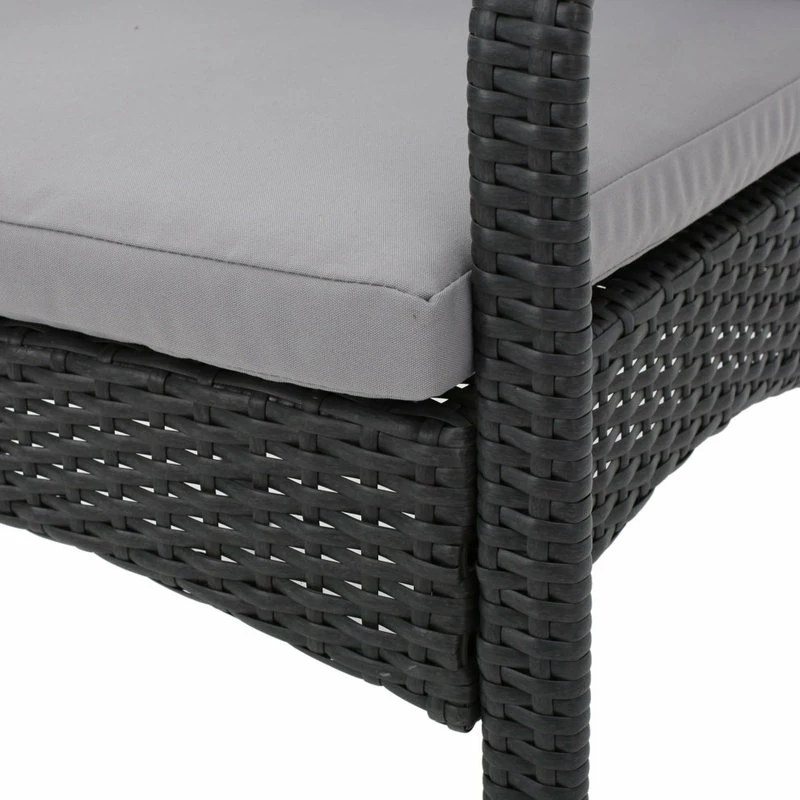 Best Sale ✨ GDFStudio GDF Studio 9-Piece Coral Outdoor Wicker Dining Set, Gray/Gray 🤩 - Image 6