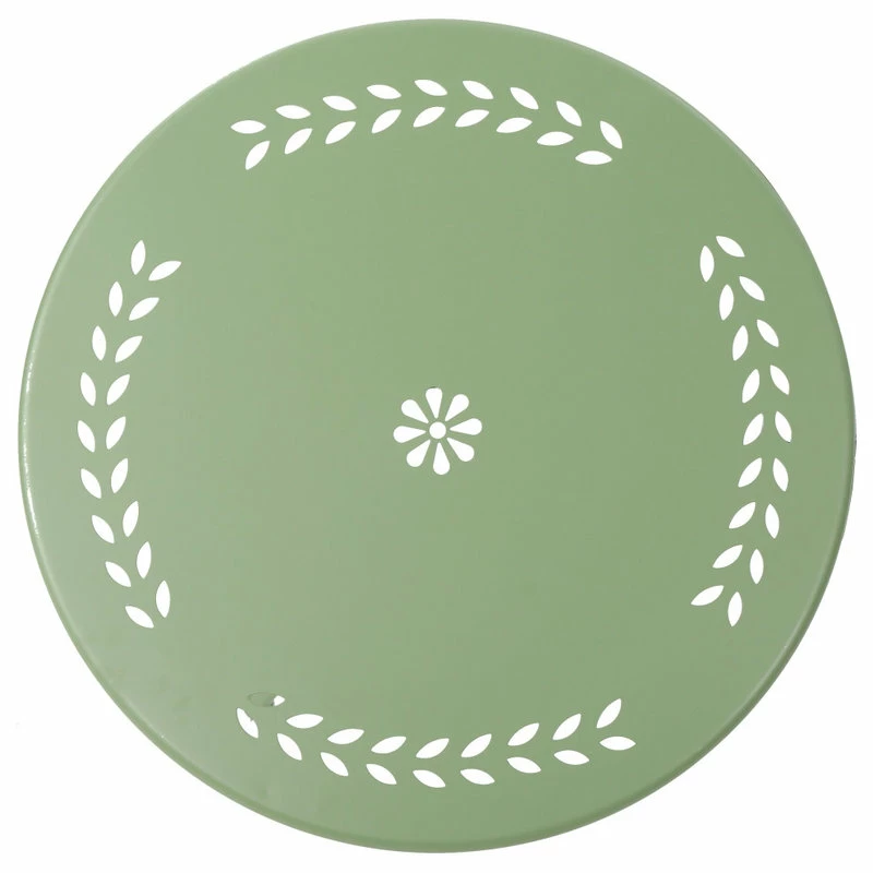 Brand new ๐ GDFStudio GDF Studio 3-Piece Leona Outdoor Paint Finished Iron Bistro Set, Matte Green โจ - Image 14