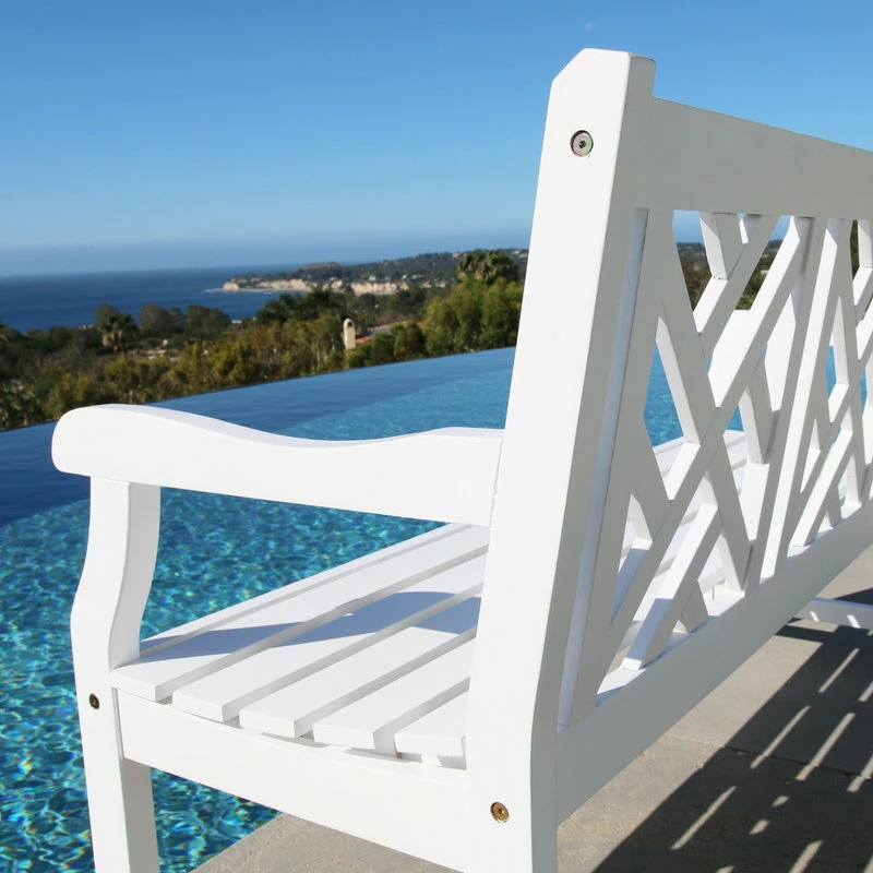 Cheapest 🎉 Vifah Bradley Outdoor Wood Bench ✔️ - Image 9