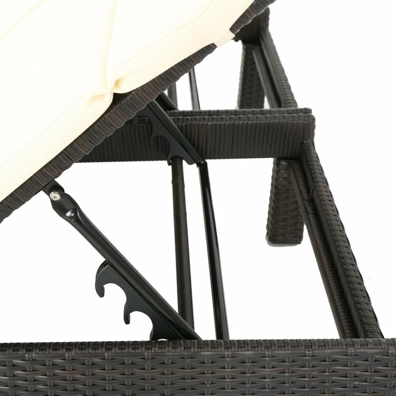 Cheapest ๐งจ GDFStudio GDF Studio Amour Outdoor Dual Wicker Chaise Lounge With Water Resistant Cushions ๐ - Image 13