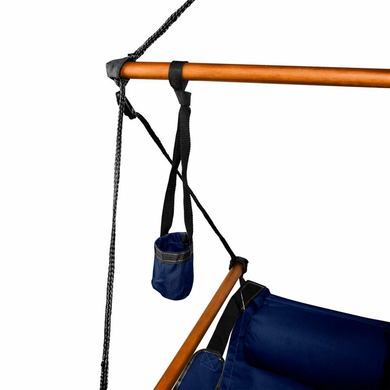 Budget ๐งจ King's Pond Enterprises Hammaka Hammocks Original Hanging Air Chair, Midnight Blue, Wood โ - Image 3