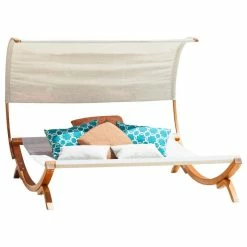 Deals ๐ GDFStudio GDF Studio Rosalie Outdoor Patio Chaise Lounge Sunbed And Canopy ๐