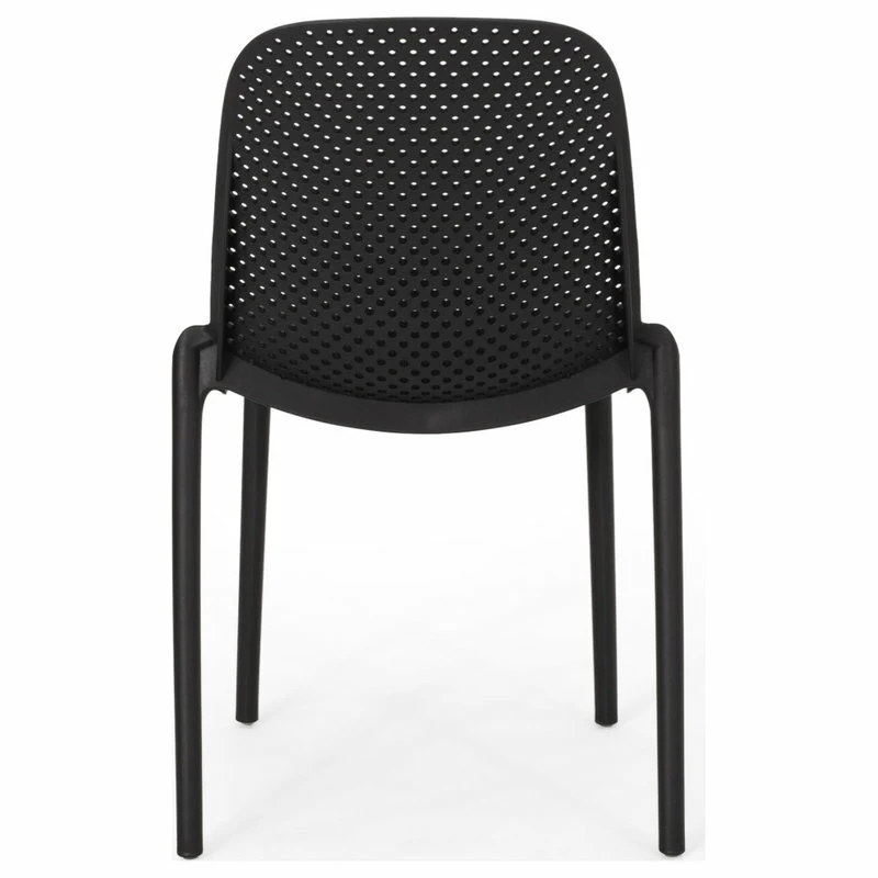 Best deal ๐ฅฐ GDFStudio Tafton Outdoor Stacking Dining Chair, Set Of 4, Black ๐ - Image 10