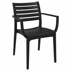 Buy 😀 Compamia Siesta Artemis Outdoor Set Of 2 Dining Arm Chair Black ISP011-BLA 💯
