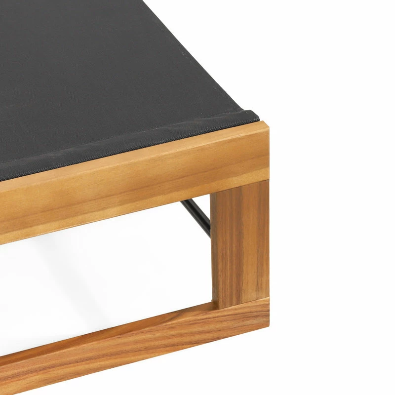 Best reviews of ๐ GDFStudio Leavitt Outdoor Mesh And Wood Adjustable Chaise Lounges, Set Of 4 ๐งจ - Image 6