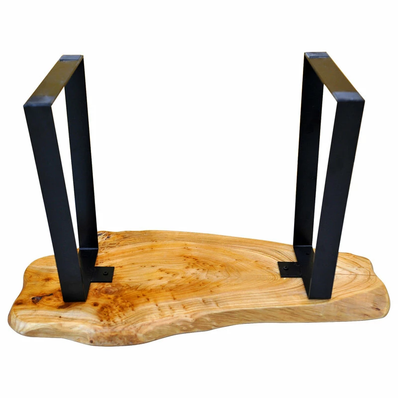 Best Pirce โ๏ธ Greenage Cedar Roots Bench Stool With Flat Iron Legs, Cedar, 27.5"x14"x17.4" ๐ฅ - Image 3