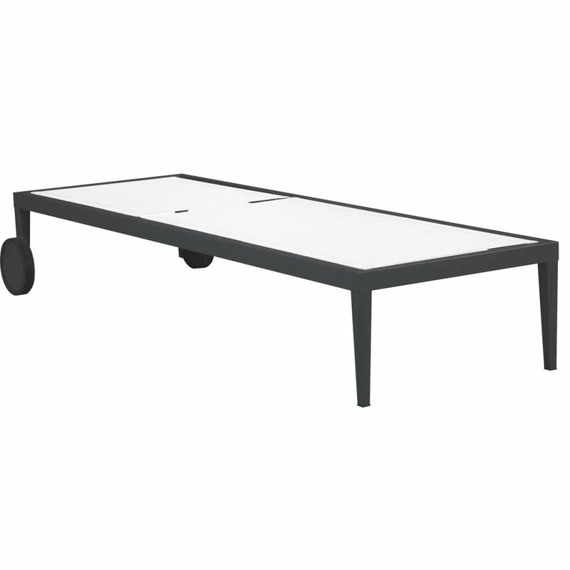 Brand new ๐ Meridian Furniture Nizuc Outdoor Patio Chaise Lounge Chair, Off-White Resilient Mesh Waterproof Fab ๐ฏ - Image 3