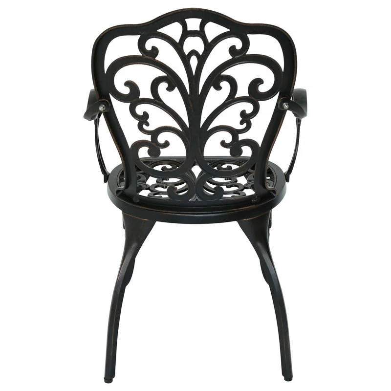 Best deal 🌟 GDFStudio GDF Studio Buddy Outdoor Cast Aluminum Dining Chairs, Shiny Copper, Set Of 2 🤩 - Image 7