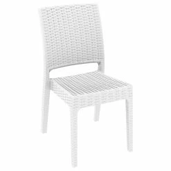 Promo ๐ Compamia Florida Outdoor Dining Chairs, Set Of 2, White ๐