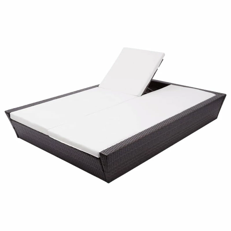 Discount ๐ Vida XL LLC VidaXL Outdoor Lounge Bed With Cushion Poly Rattan Brown ๐งจ - Image 6