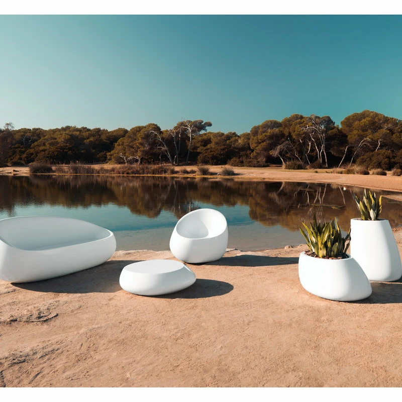 Best Pirce ๐ Vondom Stone Lounge Chair 34.75"x31"x30", Stone ๐ - Image 3