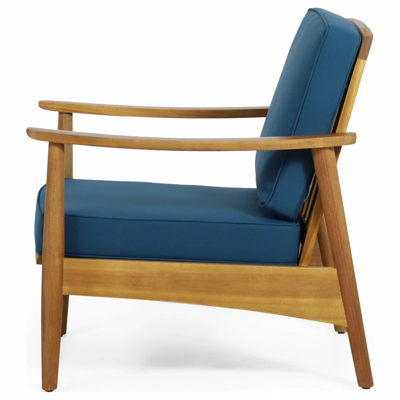 Brand new ๐ GDFStudio Davion Outdoor Acacia Wood Club Chair ๐ - Image 7