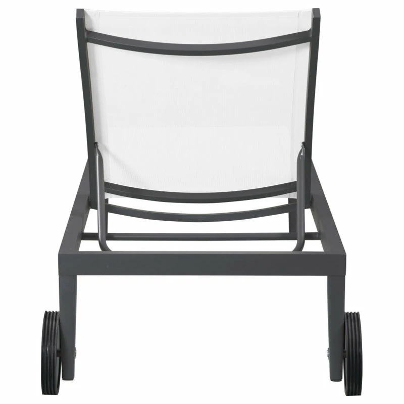 Brand new ๐ Meridian Furniture Nizuc Outdoor Patio Chaise Lounge Chair, Off-White Resilient Mesh Waterproof Fab ๐ฏ - Image 5