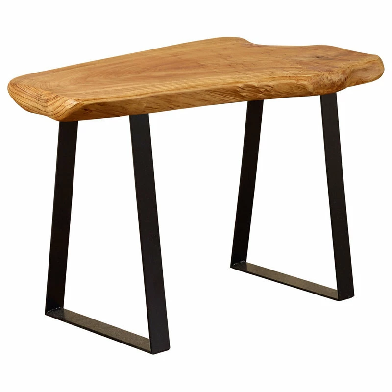 Best Pirce โ๏ธ Greenage Cedar Roots Bench Stool With Flat Iron Legs, Cedar, 27.5"x14"x17.4" ๐ฅ