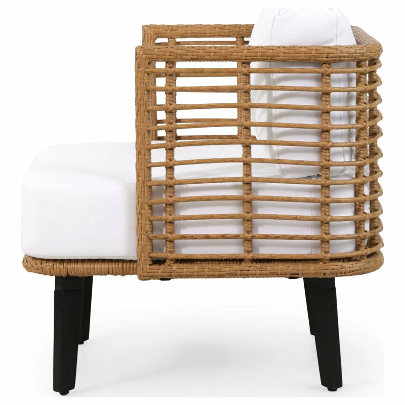 Brand new ๐งจ GDFStudio Rauser Outdoor Wicker Club Chair With Water Resistant Cushion (Set Of 2) ๐ - Image 8