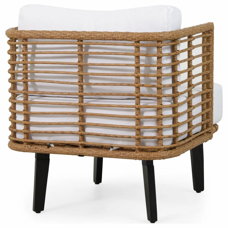 Brand new ๐งจ GDFStudio Rauser Outdoor Wicker Club Chair With Water Resistant Cushion (Set Of 2) ๐ - Image 11