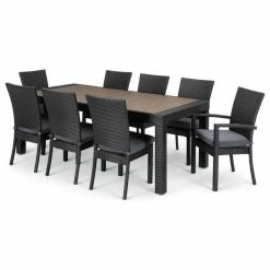 Flash Sale 🔔 RST Brands Deco 9 Piece Dining Set, Gray 🔔