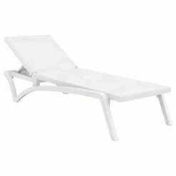 Buy ✔️ Compamia Pacific Sling Set Of 2 Chaise Lounge With White Frame, White 💯