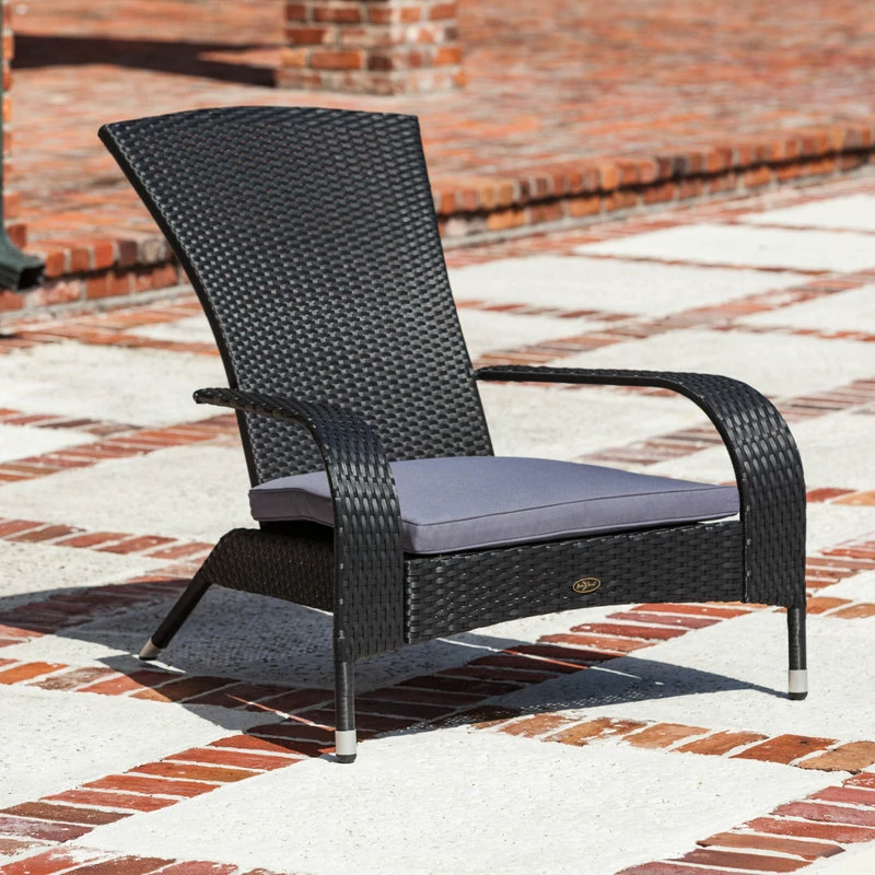 Outlet 🥰 Fire Sense Black Coconino Wicker Chair 😀 - Image 7