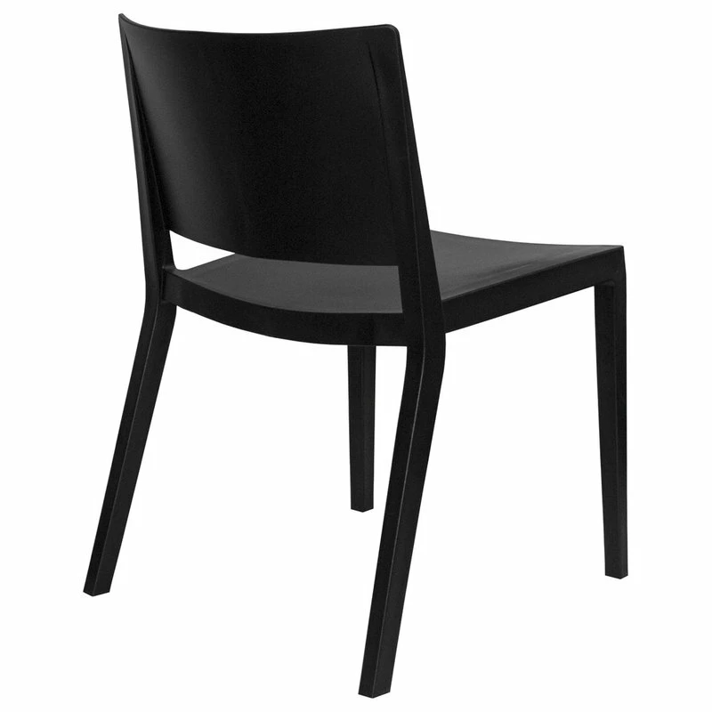 Coupon ๐ฏ Mod Made Elio Modern Plastic Dining Side Chair, Set Of 2, Black โ๏ธ - Image 3