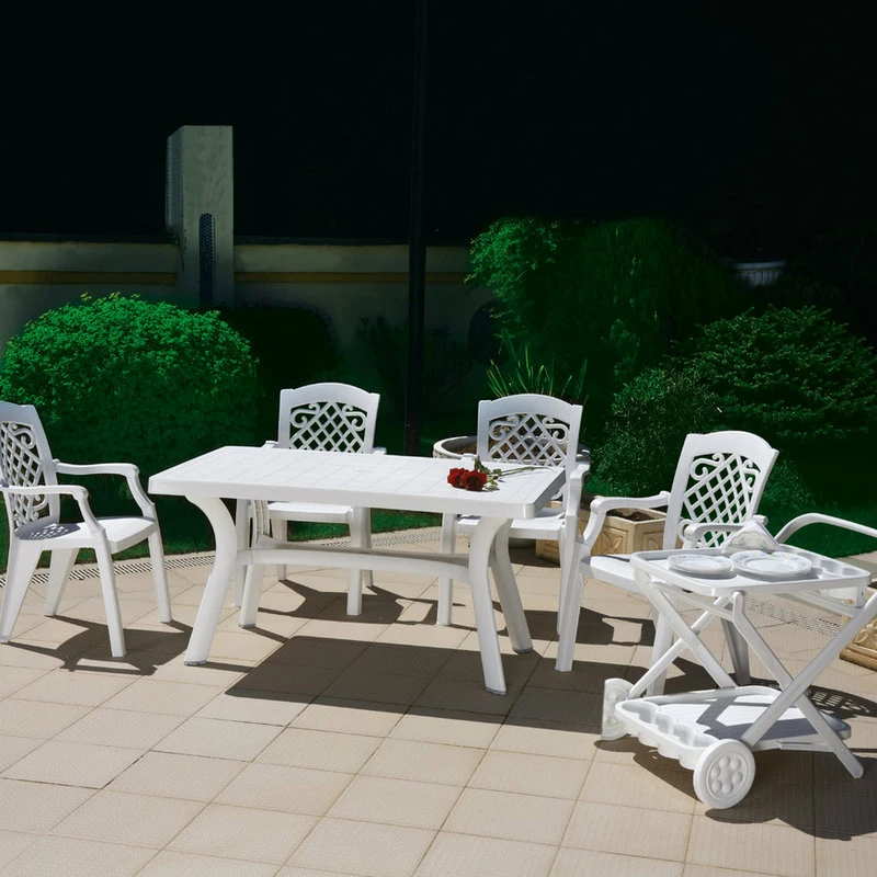 Outlet 💯 Compamia Sunrise Outdoor Dining Table, White 🥰 - Image 2