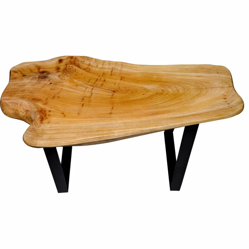 Best Pirce โ๏ธ Greenage Cedar Roots Bench Stool With Flat Iron Legs, Cedar, 27.5"x14"x17.4" ๐ฅ - Image 2