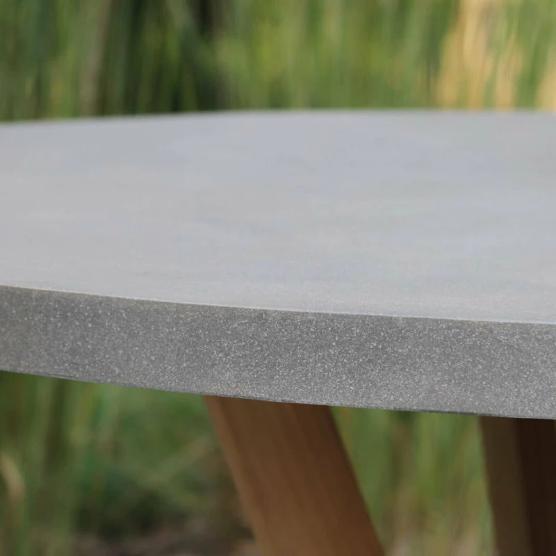 Cheap ❤️ Outdoor Interiors 5-Piece Nautical Teak, Ash Gray Wicker Round Dining Set, Sunbrella 😀 - Image 5